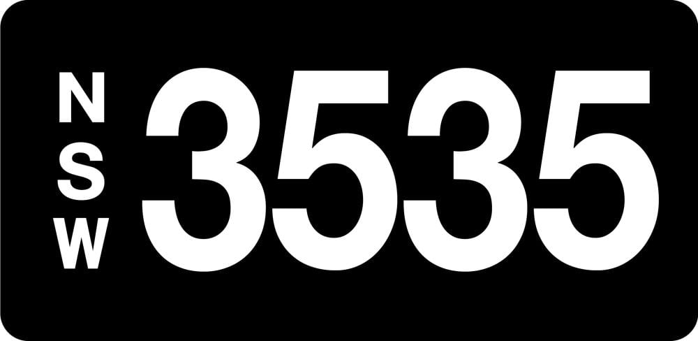 NSW Numeric Number Plate '3535'